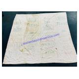 Felco Feed Sacks Homemade Quilt (73 x 67")