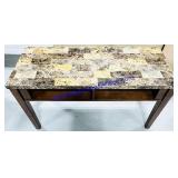 Resin Top Wooden Sideboard (19x48x28")