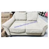Grey Upholstery Love Seat (61x32x36")
