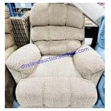 Brown/Beige Upholstery Recliner (44x38x42")