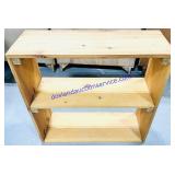 3 Tier Wooden Bookshelf (30x11x30")