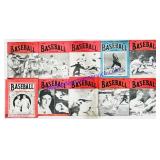 10 Antique 1930-1950s Baseball Magazines