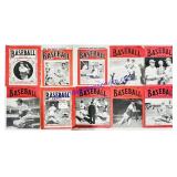 10 Antique 1930-1950s Baseball Magazines