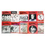 10 Antique 1930-1950s Baseball Magazines