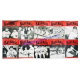 10 Antique 1930-1950s Baseball Magazines