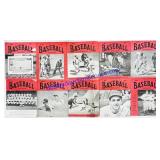 10 Antique 1930-1950s Baseball Magazines