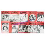 10 Antique 1930-1950s Baseball Magazines