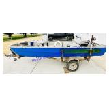 1975 Lund Trihull 14 ft Boat & Trailer