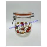 Vintage Arc France "Spice of Life" Glass Jar