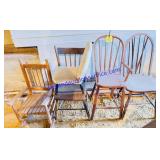 5 Wooden Chairs