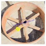 30" Orange Steel Pulley