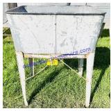Voss Galvanized Wash Tub & Stand