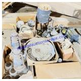 Oil Lamps, Post Lamp, Oil Jars, Etc