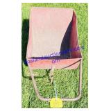 Red Steel Lawn Cart