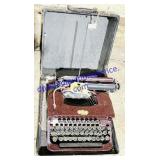 Antique Typewriter & Case