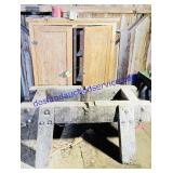Wooden Sawhorse & Cabinet
