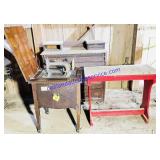Newhome Sewing Machine, Table, & Dresser
