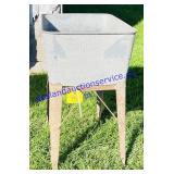 Voss Galvanized Wash Tub & Stand