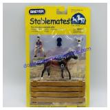 Breyer Stablemates Horse and Rider Set