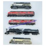 (5) HO Scale Model Train Engines