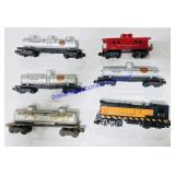 (6) S Scale Model Train Cars