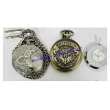 3 Metal Pocket Watches