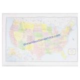 Rand McNally 1960 United States Wall Map 34x52"