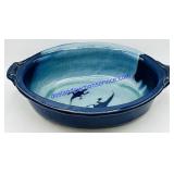 Blaisdall Glazed Pottery Lizard Roasting Dish