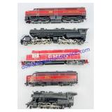 (5) HO Scale Model Train Engines