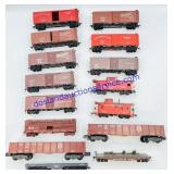 (15) HO Scale Model Train Cars