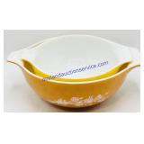 2 Pyrex Butterfly Gold Cinderella Mixing Bowls