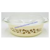 Pyrex Lidded Golden Acorn Casserole Dish
