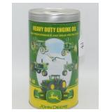 Tin JD Tractor Themed Bank