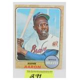 Vintage 1968 Hank Aaron Baseball Card