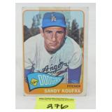 Vintage Sandy Koufax Baseball Card