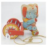 Vintage Fisher Price Elephant Pull Toy