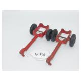 Pair of Cast Aluminum Farm Equipment Pieces