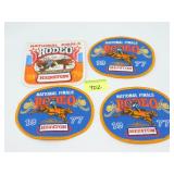 Lot of (4) Rodeo Patches