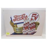 Pepsi-Cola Tin Sign (17 x 12)