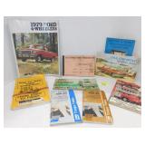 Variety of Vintage Car Manuals & Books