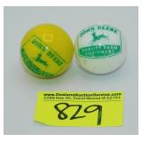 Pair of John Deere Marbles