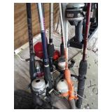 FISHING POLES/HOLDER