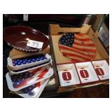 FOOTBALL/FLAG DISHES