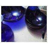 COLBALT BLUE FRUIT BIG BOWL AND SMALL BOWLS
