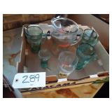 COKE PITCHER AND CUPS
