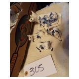 DELFT BLUE CONDIMENT SET/PLUS