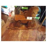 WOODEN ROCKING HORSE