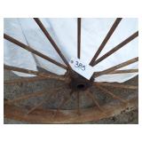 2 LARGE STEEL WHEELS