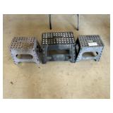 3 Folding Stepping Stools
