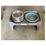 Dogs Bowls With Elevated Stand